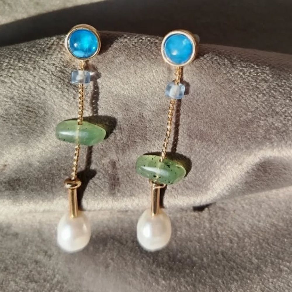 Bohemian drop earrings N632